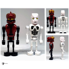 Protocol Android Assistant W//out Covers Minifigure Custom Made With Lego Bricks