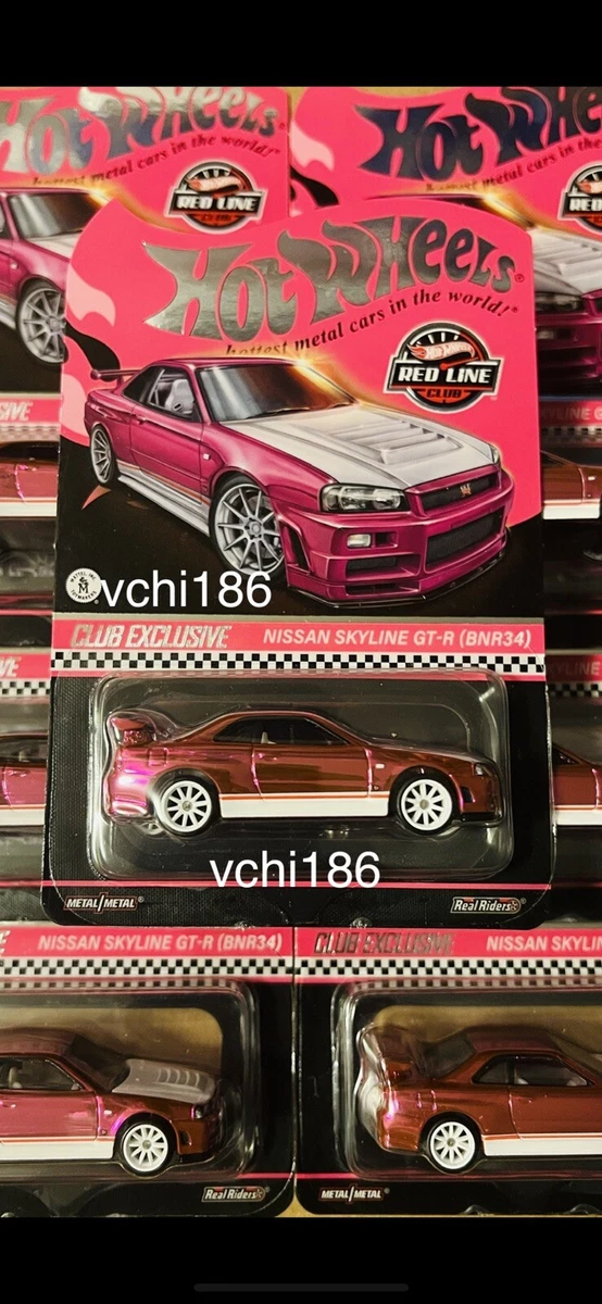 Hot Wheels 2023 RLC NISSAN SKYLINE GT-R BnR34 PINK PARTY! IN HAND