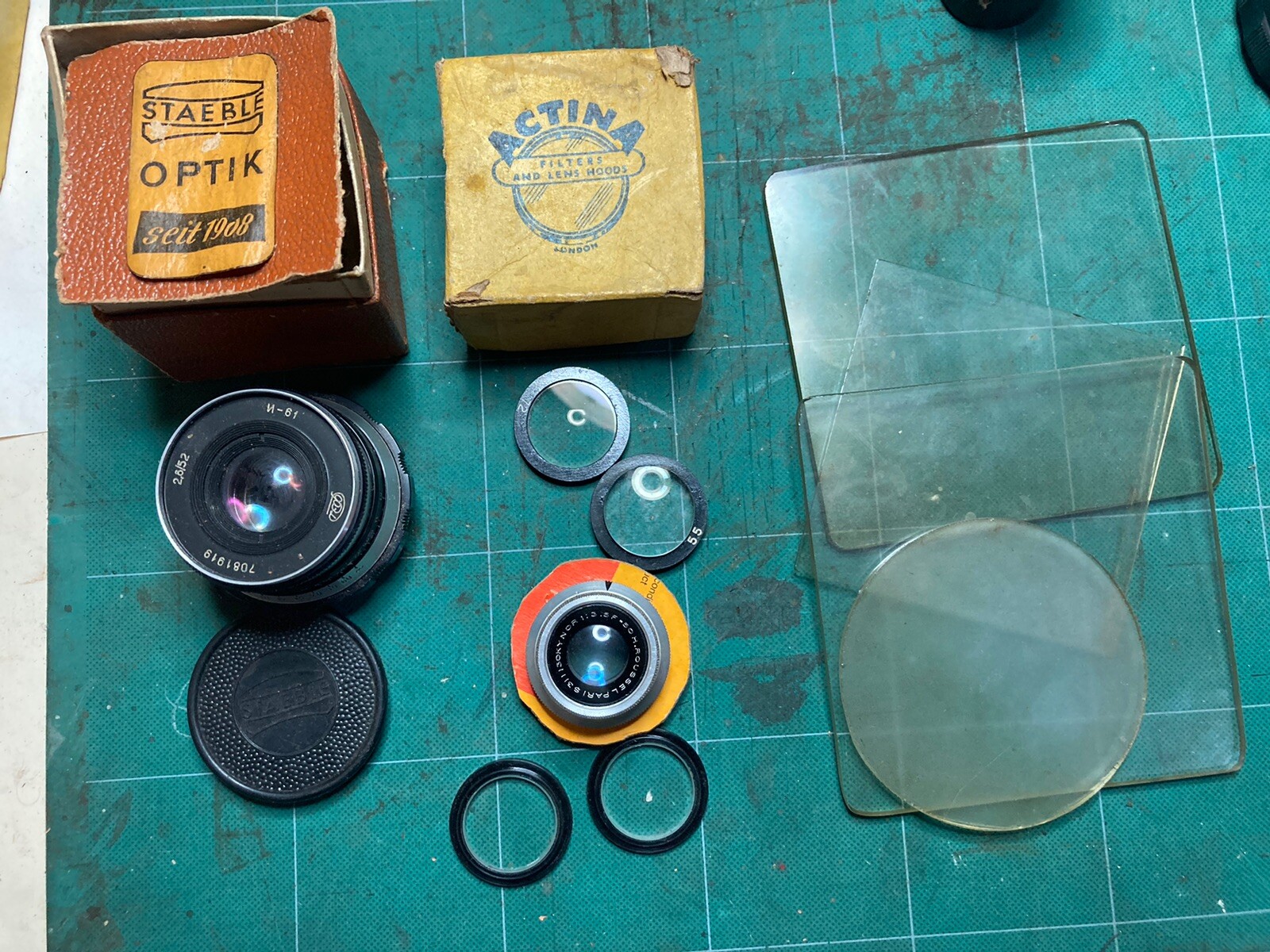 Vintage Camera Telescope Lens Job Lot Optical Glass Mirrors Accessories