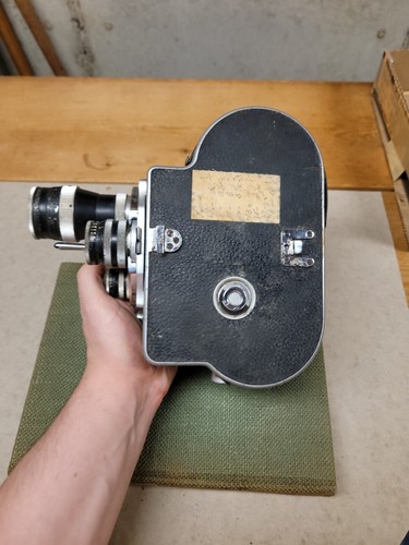 Exceptionally Rare Bolex Paillard H16 Deluxe 16mm Cine Movie Camera W 3 Lenses - Picture 20 of 24