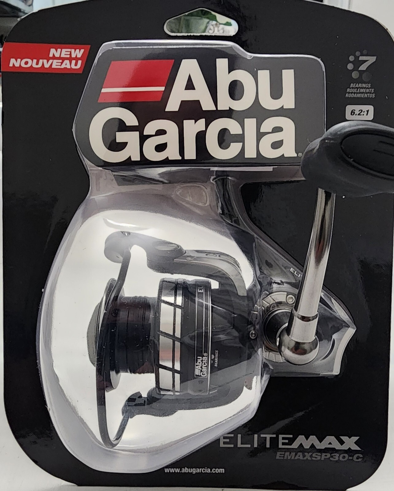 ABU GARCIA ELITE MAX 30 EMAXSP30 6.2:1 SPINNING REEL CLAM PK #1479945