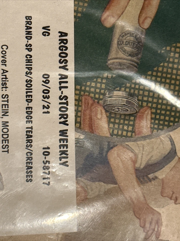 Argosy all story weekly Sep 3 1921 Max Brand Pulp Magazine VG - Image 3 of 4