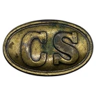 Confederate Soldier CS Brass Belt Buckle Replica Reenactment Buckle