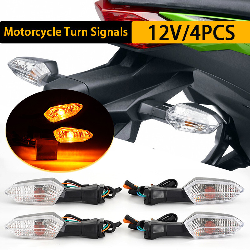 Clear Turn Signal Lights For KAWASAKI NINJA 250 300 400 650 Z650