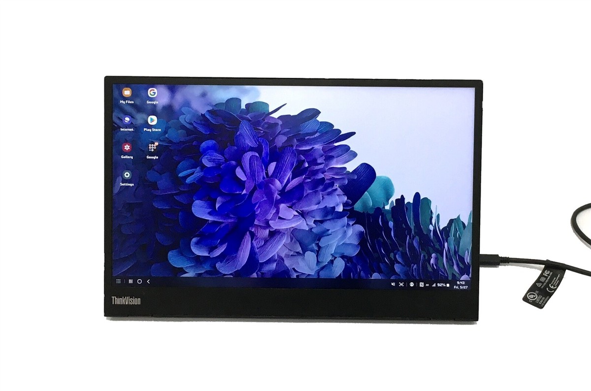Lenovo ThinkVision M14 Portable Monitor 14&quot; Black Model D18140FX0 