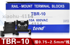 10PC New tend Rail-mount terminal blocks TBR-10 10A 600VAC #LL
