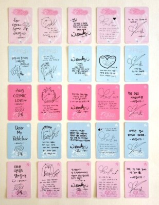 Red Velvet The 7th Mini Album Cosmic Official Photocard Postcard