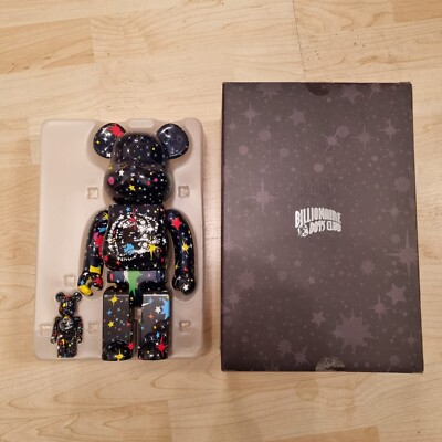 Bearbrick Billionaire Boys Club Starfield 100% & 400% Set Schwarz