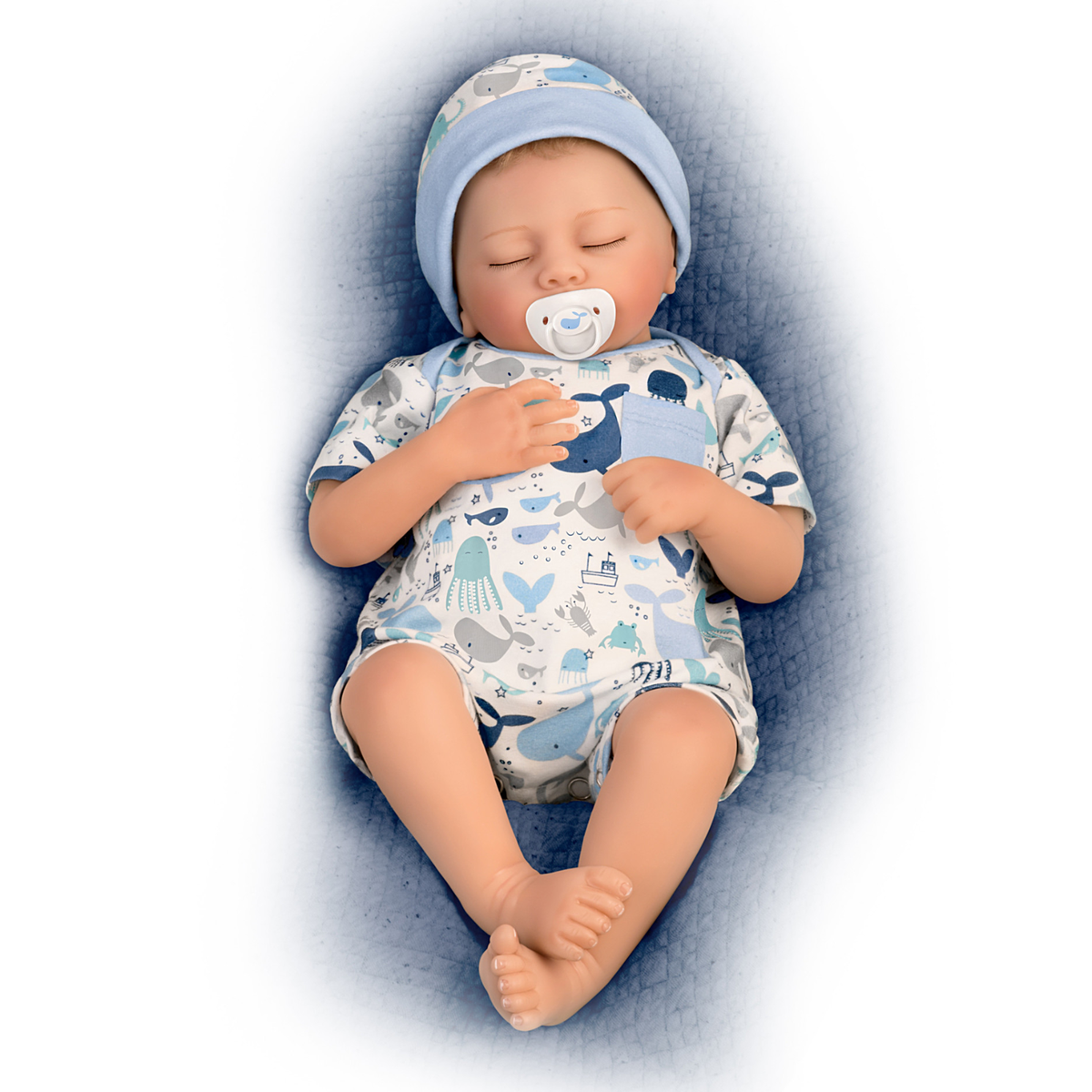Ashton Drake Seaside Dreams Breathing Baby Boy Doll by Andrea