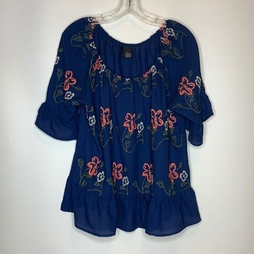 New Directions Embroidered Top XL PLUS SIZE - 第 1/5 張圖片