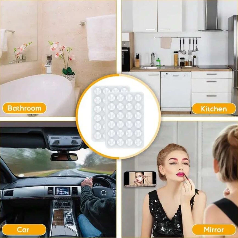 Mobile Phone Silicone Suction Cup Holder, Non-Slip Square Pad, Hands-Free Mount - Image 3 of 4