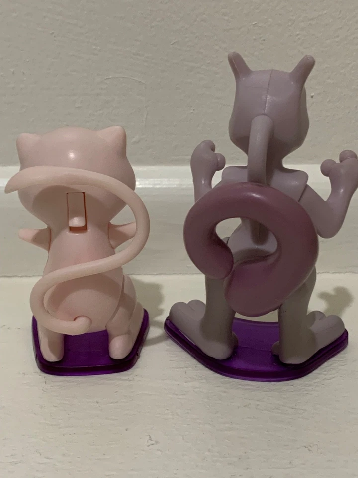 1999 Mew And Mewtwo 汉堡王口袋妖怪玩具复古/Mew 仍然有效! — 第 4/4 张图片