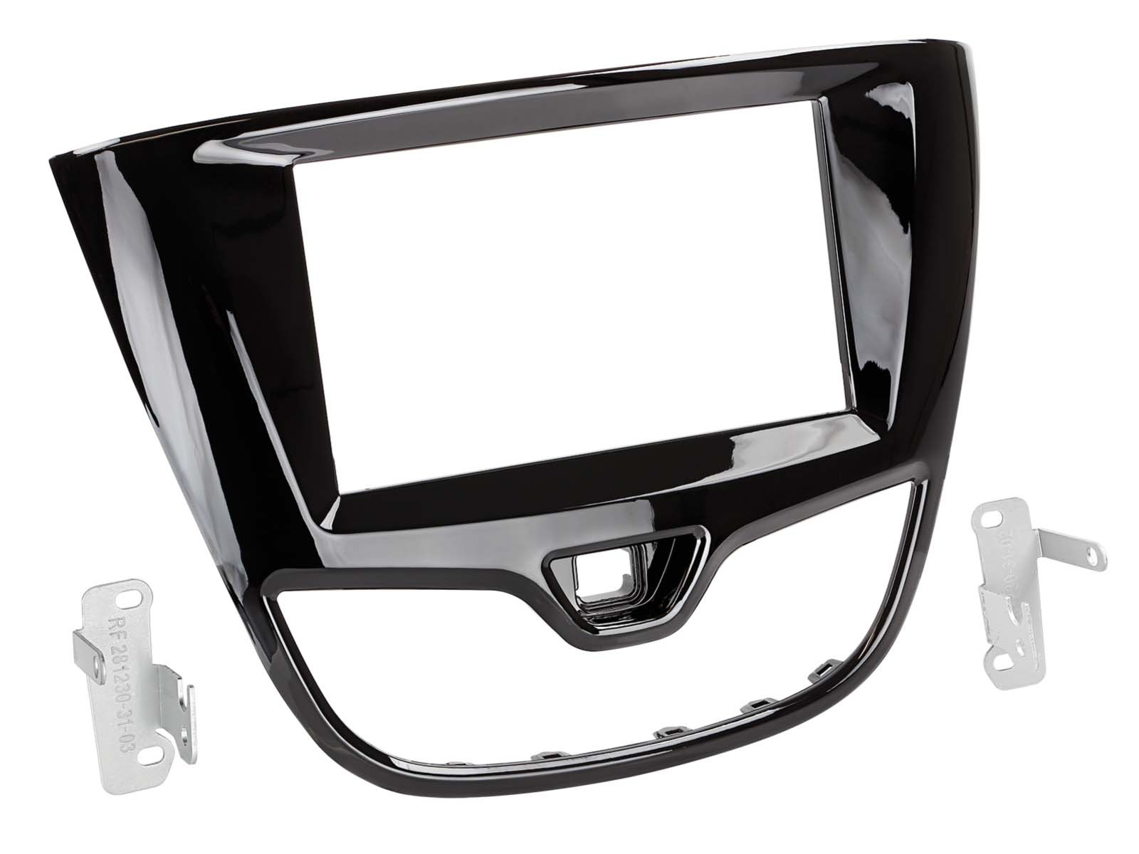 Kit intégration plaque de façade 2-DIN autoradio Opel Karl 2015 2016 2017 2018