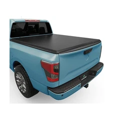 AUTOSAVER88 Tri-Fold Soft Truck Bed Tonneau Cover Fits for 2005-2025 Nissan F...