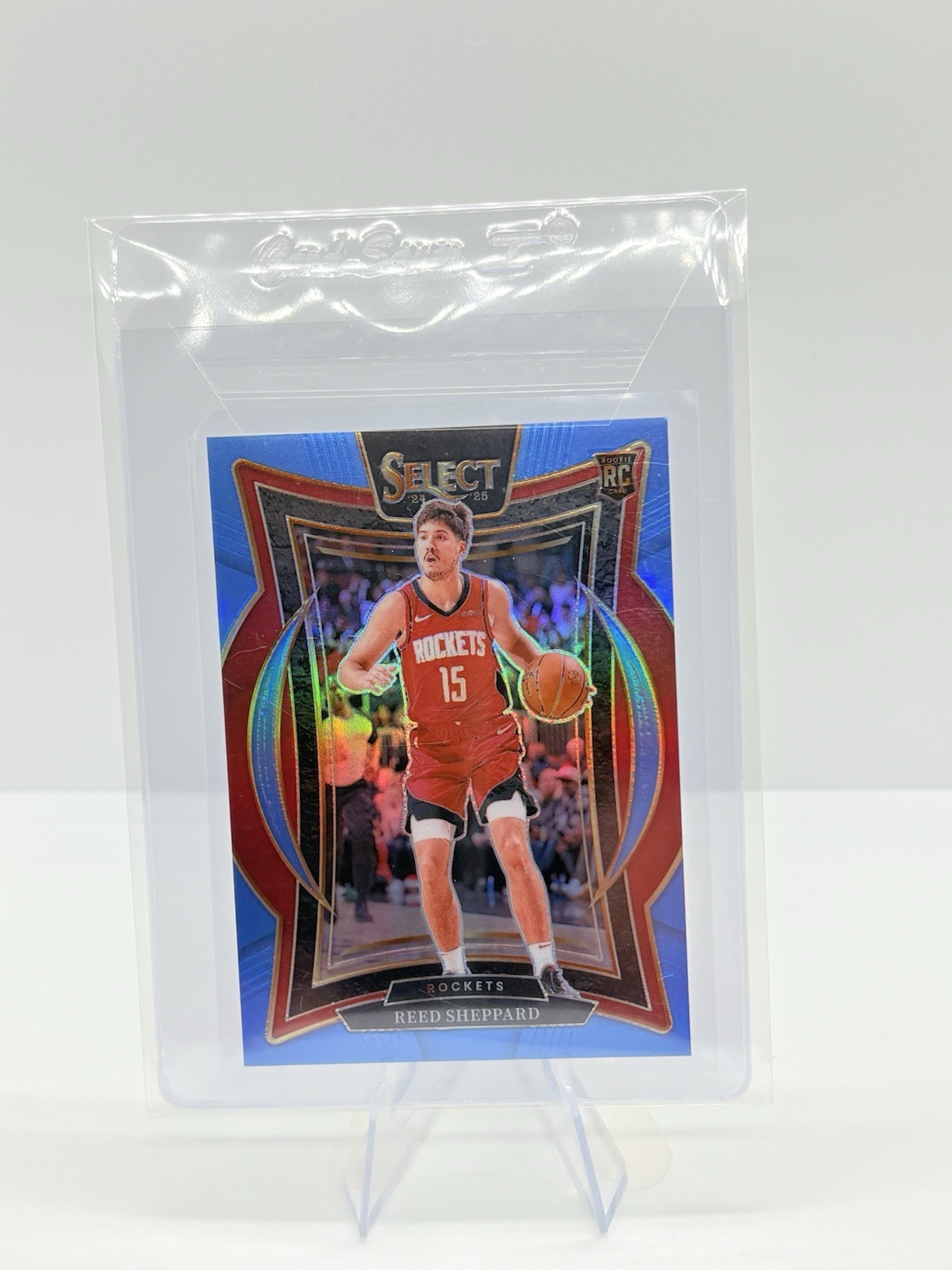 2024-25 Panini Select Light Blue Prizm /299 Reed Sheppard #68 RC Rockets