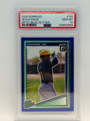 Jesus Made [Blue Glitter Optic] #162 2025 Panini Donruss card