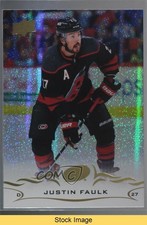 2018-19 Upper Deck Speckled Rainbow Foil Justin Faulk #285 READ o1h