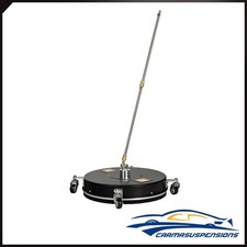 18.5" Black Pressure Washer Surface Cleaner w/ 4 Wheels Stainless Steel 4000 PSI