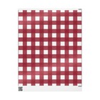 Red Plaid Wrapping Papers - Gift Wrap, Present Packaging, Craft Supplies,