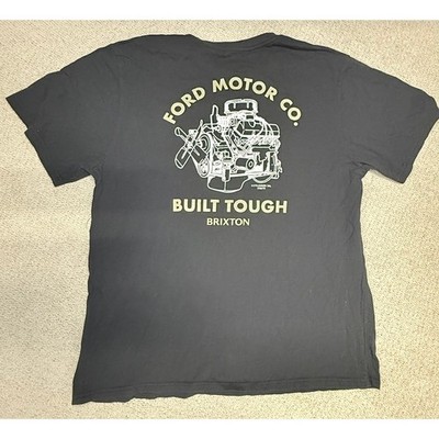 Ford Motor Co Brixton Built Tough Graphic Tee XXL Gray