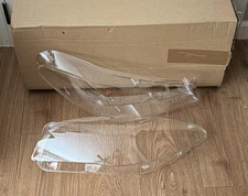 Left+Right 2011-2016 BMW 5-Series F10 F18 528i Headlight Lens Light Lamp Cover