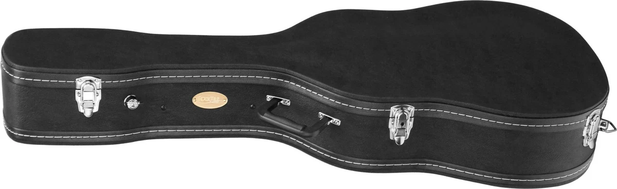 Rocktile Deluxe Western Gitarre Koffer Hard Case Transport Tasche Folk Black