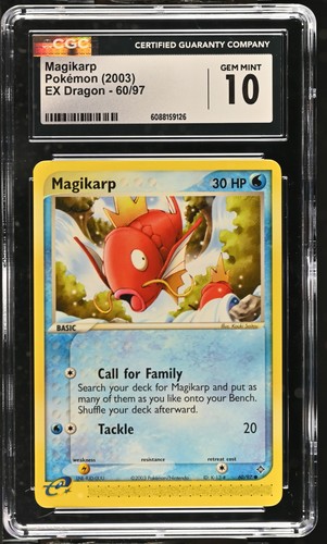 Magikarp graded CGC 10 for sale on eBay