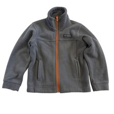 Columbia Sz XXS 4/5 Gray Steens Mountain Full Zip Fleece Jacket XB6012 Full Zip