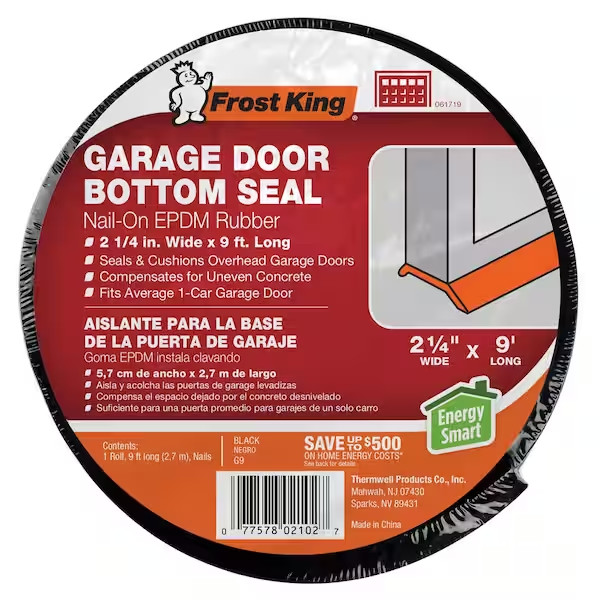 9 ft. Garage Door Bottom Seal Kit - 2 1/4 in.