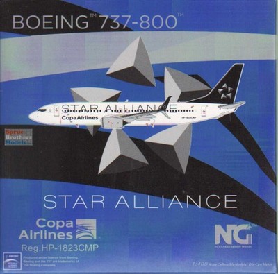 NGM58145 1:400 NG Model Copa Airlines B737-800 Reg #HP-1823CMP Star Alliance