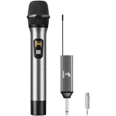 TONOR Wireless Microphone Kabellos Drahtloses UHF Mikrofon Set für Karaoke 60 m