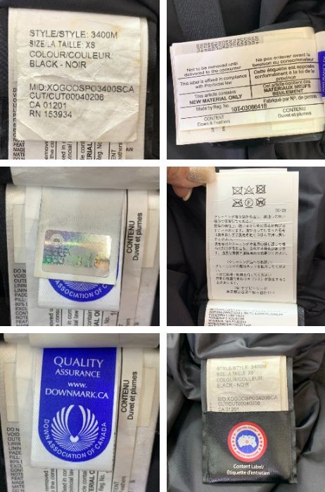 CANADA GOOSE 3400M SANFORD Hoodie Sanford down jacket black XS thumbnail 10