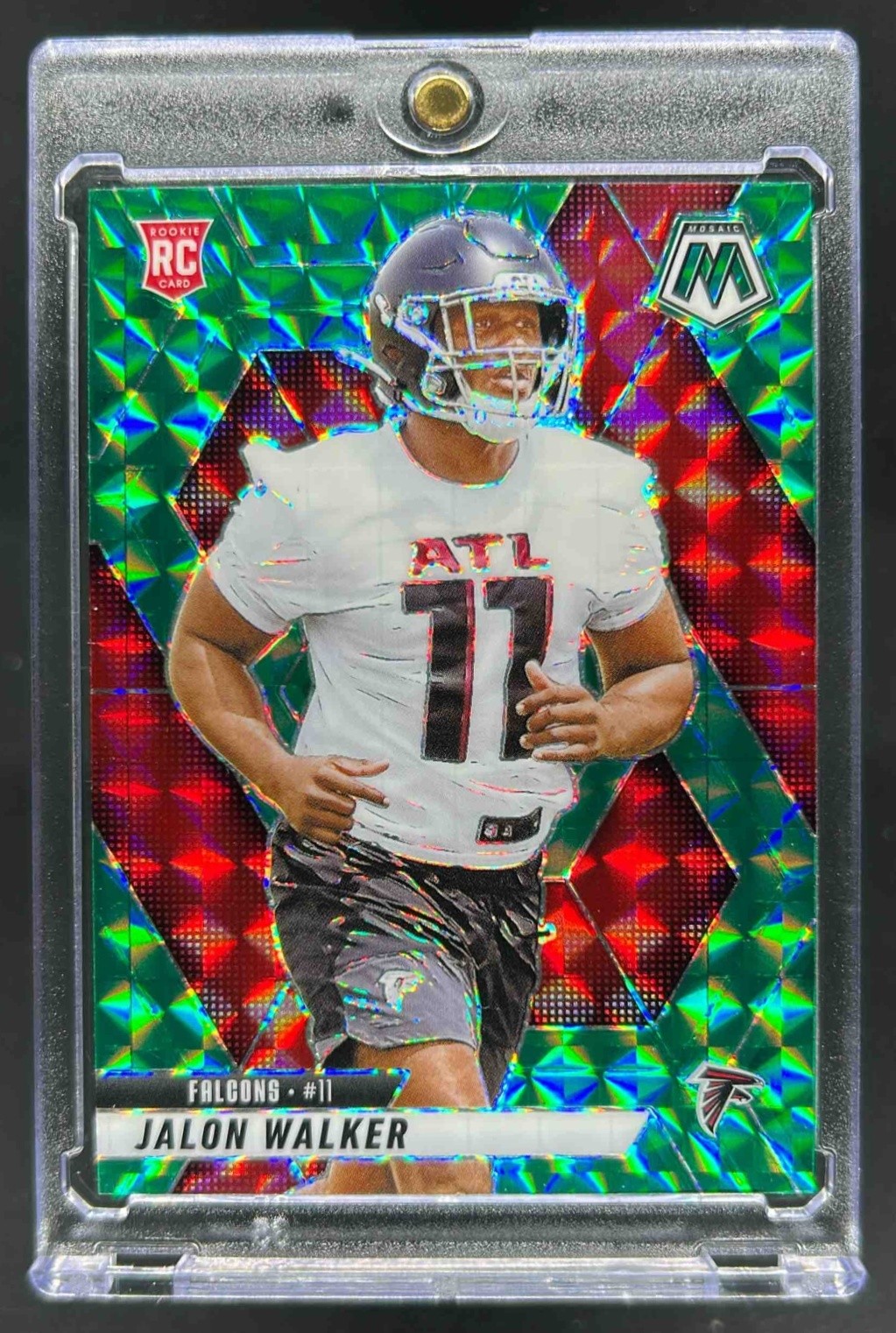 2025 Mosaic Jalon Walker Rookies RC Green Prizm #377 Falcons