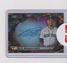 2022 Topps Fire Julio Rodriguez Scorching Sigs Autograph #22/25 Seattle Mariners