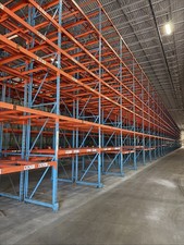 44” x 25’ Structural Steel Pallet Rack Upright Frame – Heavy-Duty
