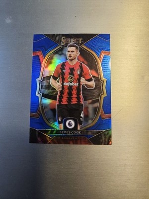 2022-23 Panini Select Premier League Terrace Blue Prizm Lewis Cook #2 Bournmouth