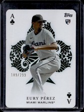 2023 Topps Update Eury Perez All Aces RC Black Rookie #/299 Marlins