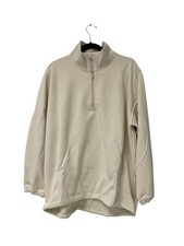 Lululemon Softstreme Sweatshirt XL Brushed Cream Half Zip Athletic Pullover NWT