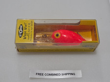 Post Rapala Storm Transitional Wiggle Wart Crankbait Solid Flo Red WW07 448