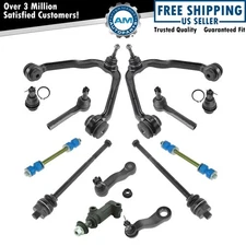 13pc Front Upper Control Arms Ball Joint Tie Rod For Chevrolet Tahoe GMC Yukon