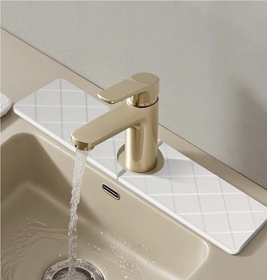 Faucet Mat for Kitchen Sink - Diatomite Fast Stone Drying Mat, Water...