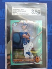 2022 Bowman Draft - Chrome Jett Williams #BDC-190 Aqua Lava Refractor /199 (RC)