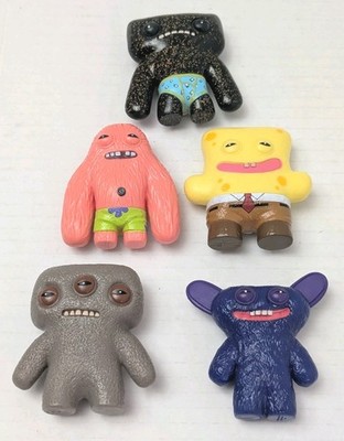 Fuggler Mini Funny Ugly 5 Collectible  Figures SpongeBob & Patrick Etc... 