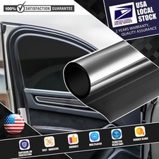 Black One Way Privacy Film Window Tint for Home Mirror Vinyl Roll Heat Control