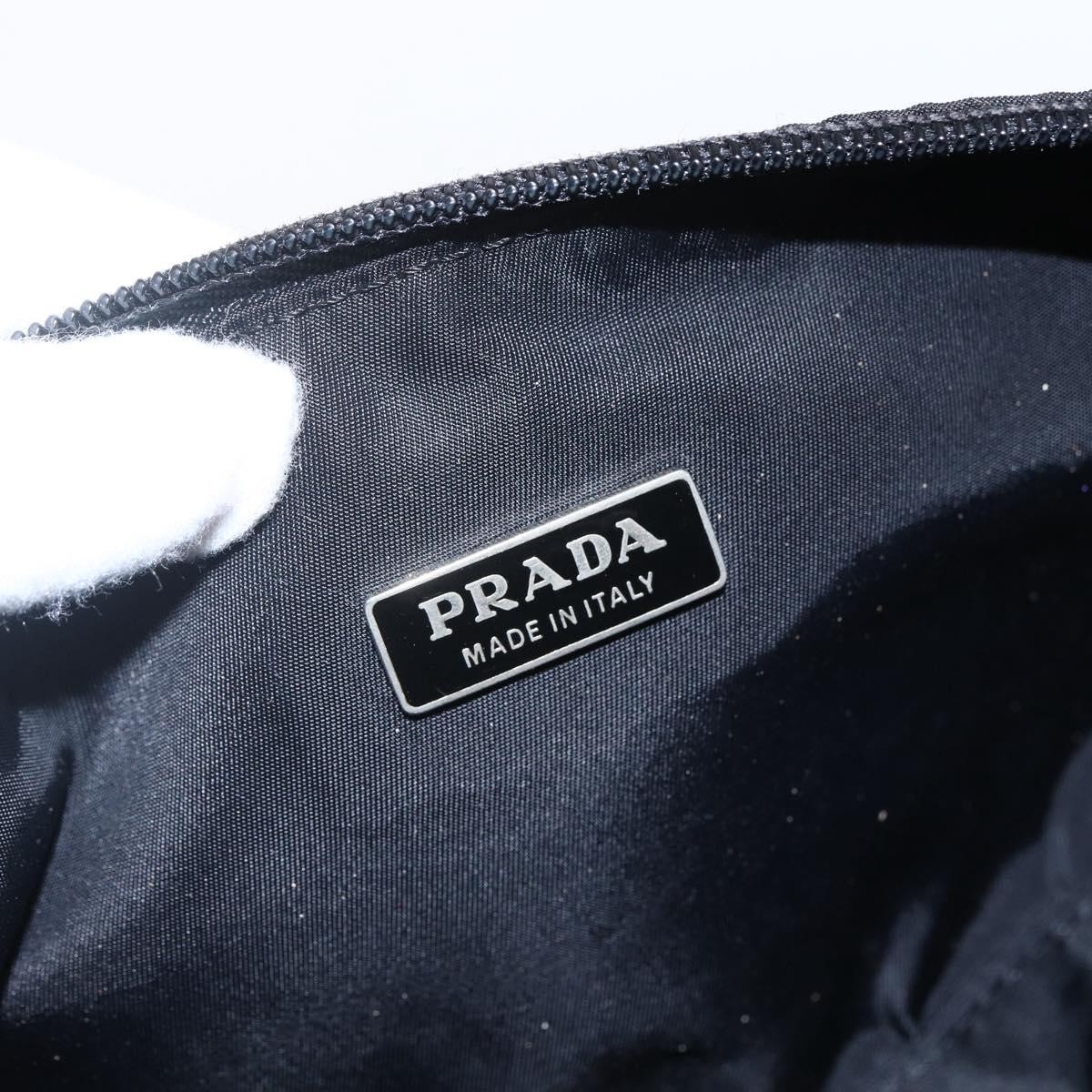PRADA Hand Bag Nylon Black Silver Auth ep12953 thumbnail 17