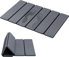 Stone Bath Mat Foldable, Quick Drying Diatomaceous Earth Bath Mat for Bathroom,