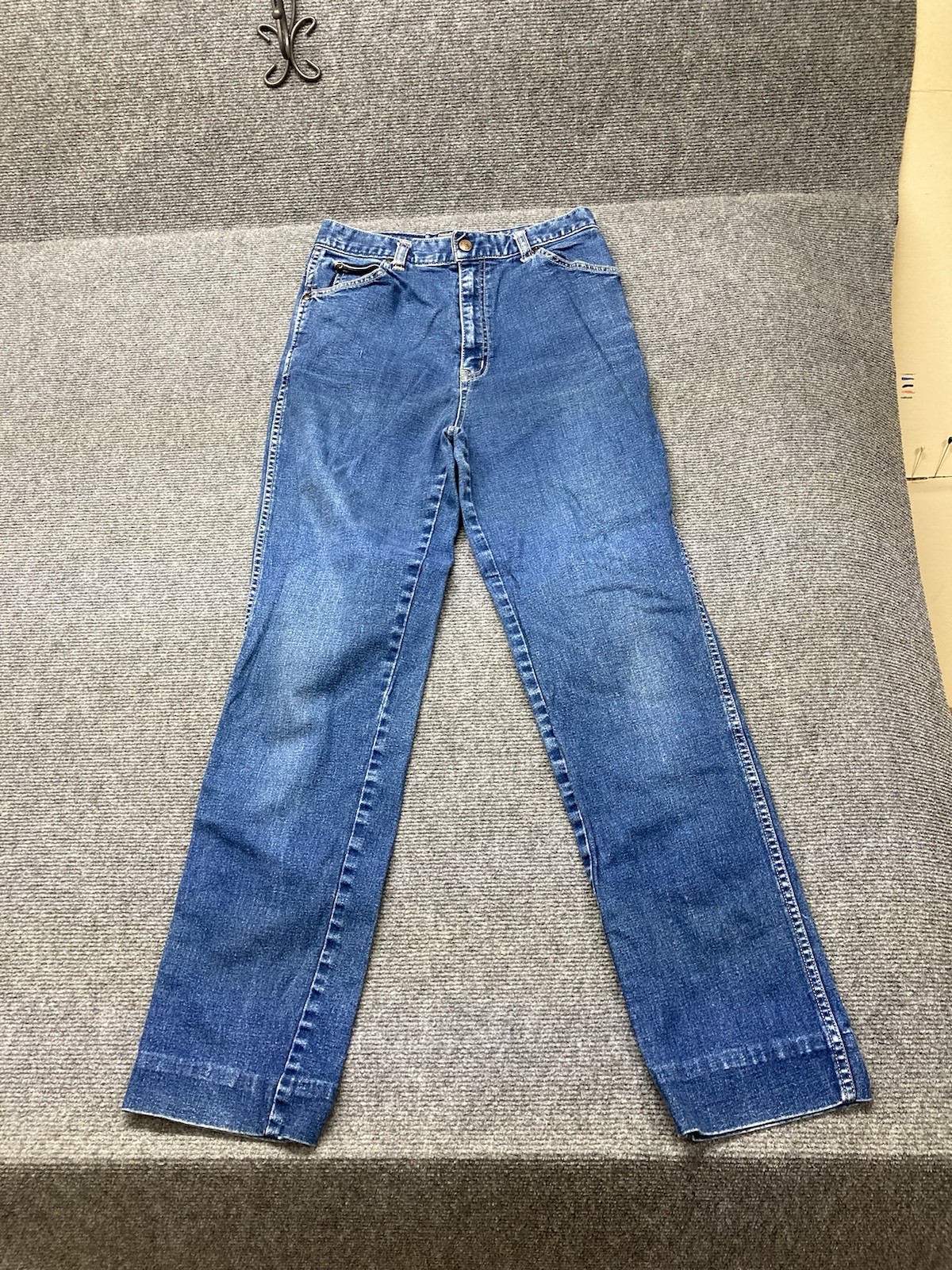 Vintage Changing Scene Denim Jeans Women’s Size 11/12 Blue Straight Leg