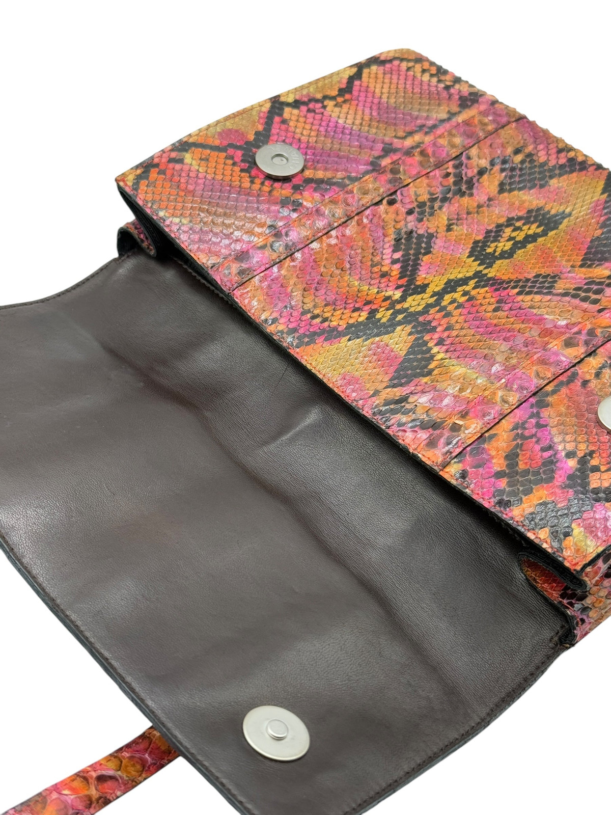 Chanel Multicolor Python Mini CC Flap Tote Silver… - image 5