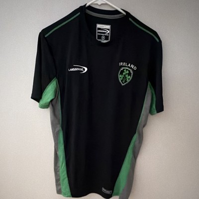 Lansdowne Ireland Soccer Jersey Black Green Gray S National Team Fan Apparel