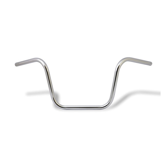 12"" Ape Hanger Handlebars 1"" (25mm) Diameter for Comfort & Style - Chrome